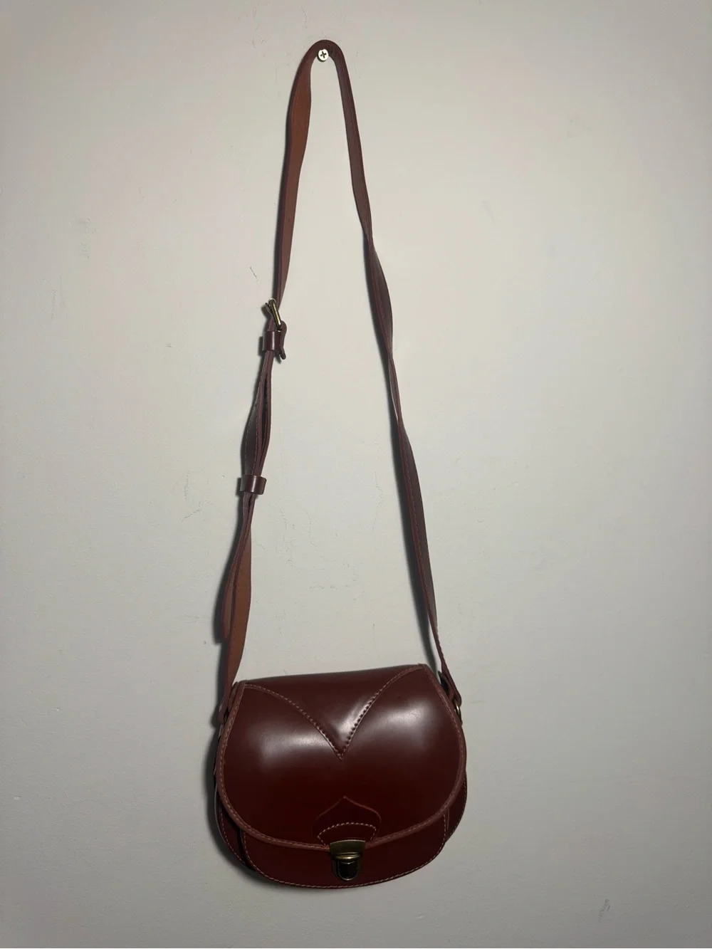 Beara Beara MONITA brown handmade cowhide arc side shoulder bag